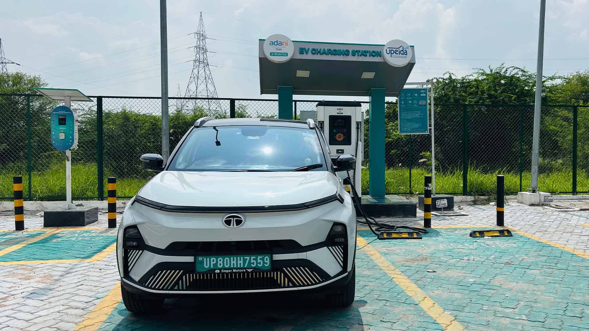 Tata Nexon EV charging at a modern charging station in India – 7 EV mistakes to avoid
